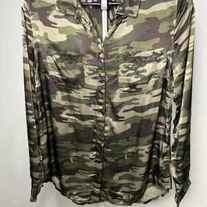 Sanctuary S Camo Button-Down Shirt for Women NWT